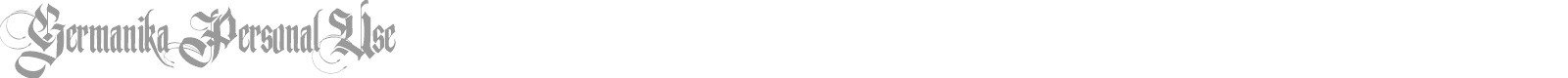 Germanika font preview